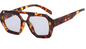Lunettes de Soleil Femme Goggle Tortoise